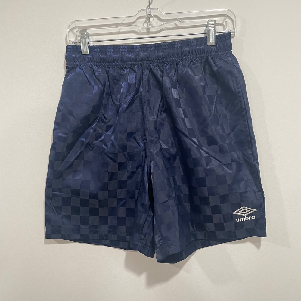 Umbro Navy Checkerboard Athletic Shorts